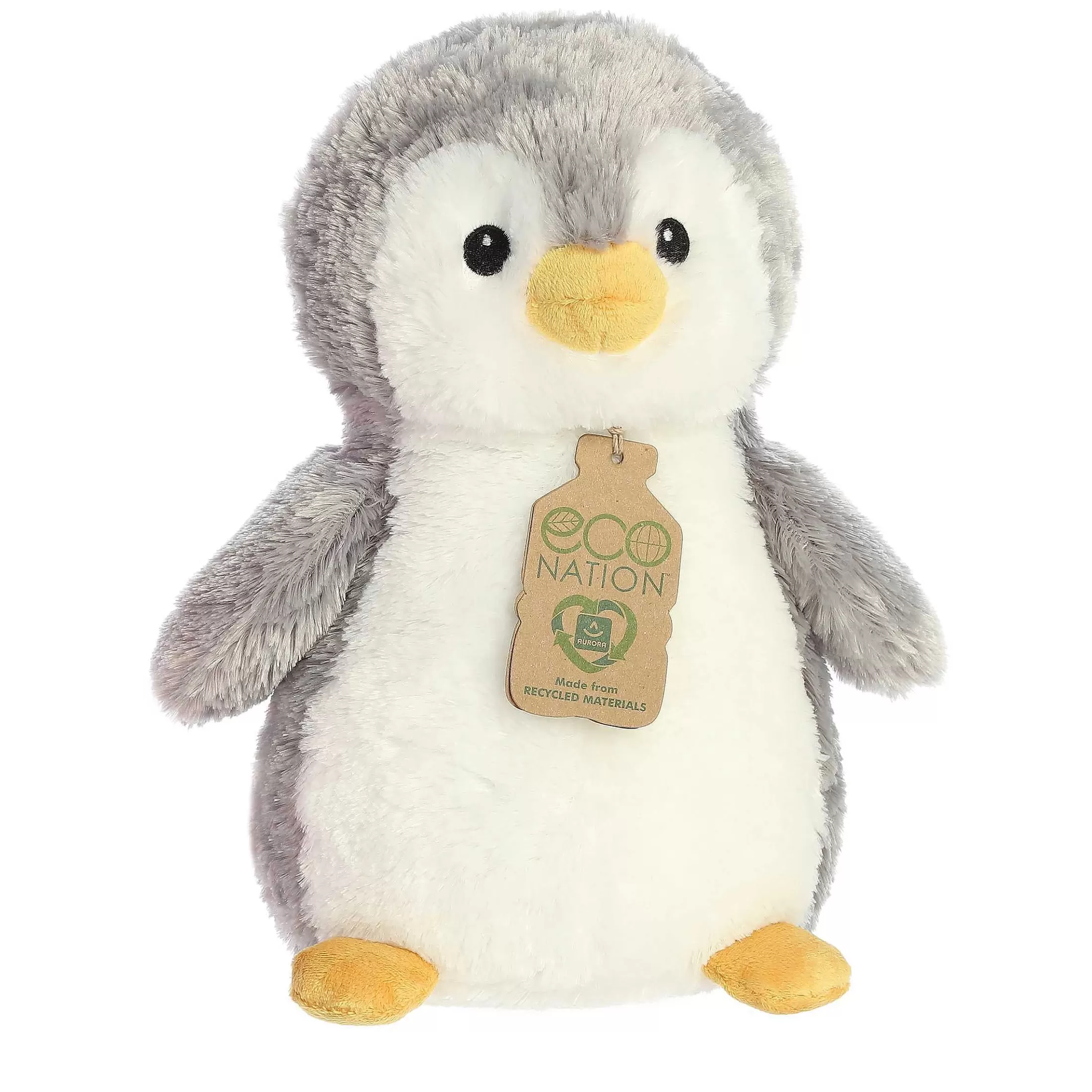 Aurora® - Eco Nation - Eco Hugs - 12" Penguin - Gray