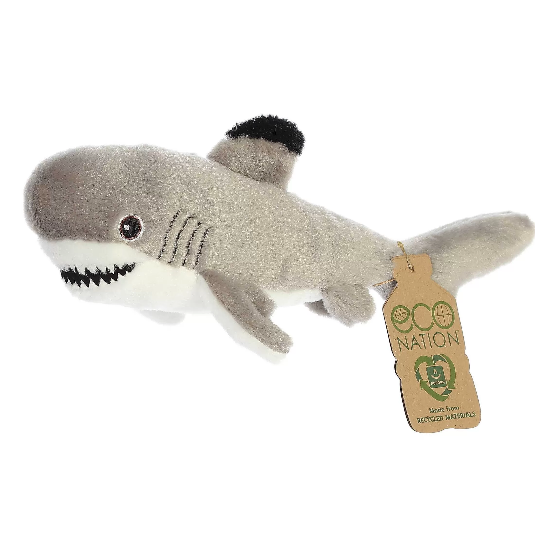 Aurora® - Eco Nation - Eco Softies - 8" Black Tipped Shark