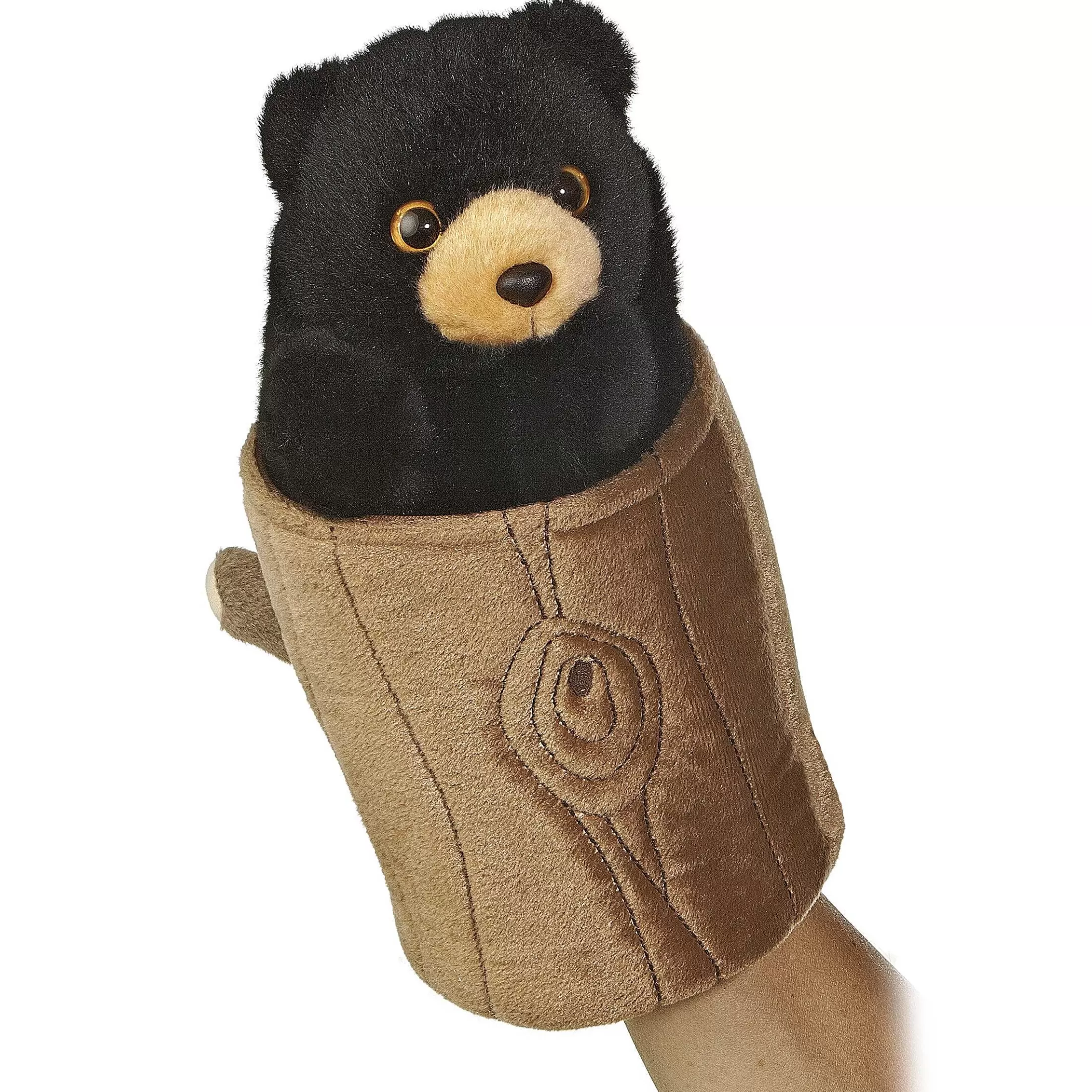 Aurora® - Hand Puppet - 10" Black Bear Pop Up Puppet