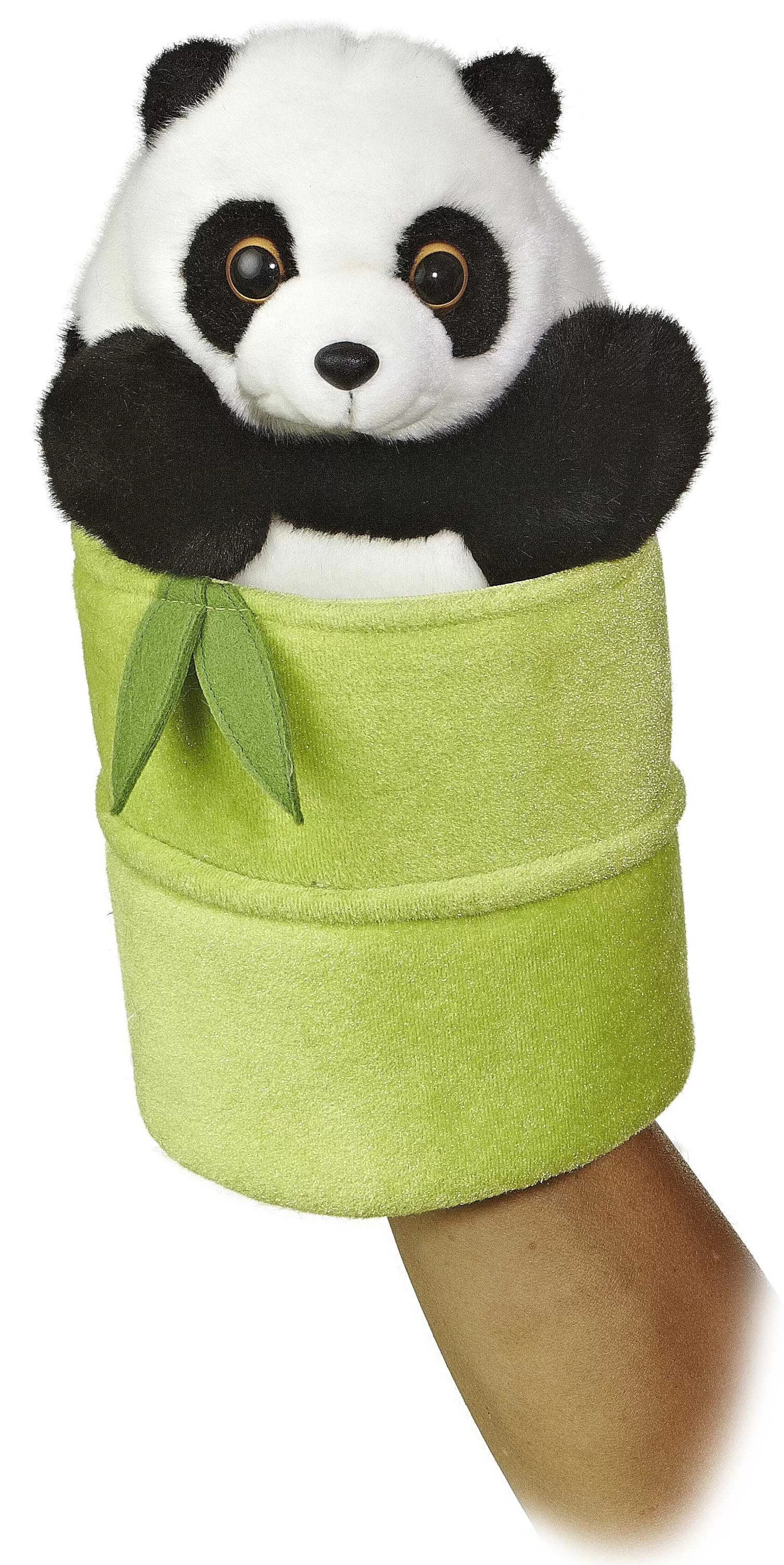 Aurora® - Hand Puppet - 10" Panda Pop Up Puppet