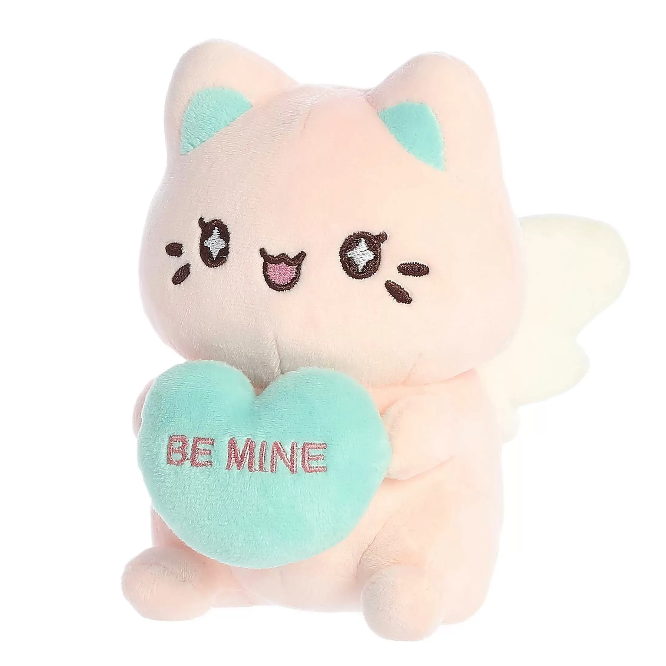 Licensed Aurora® - Tasty Peach® - 7" Candy Heart Sitting Meowchi - Pink