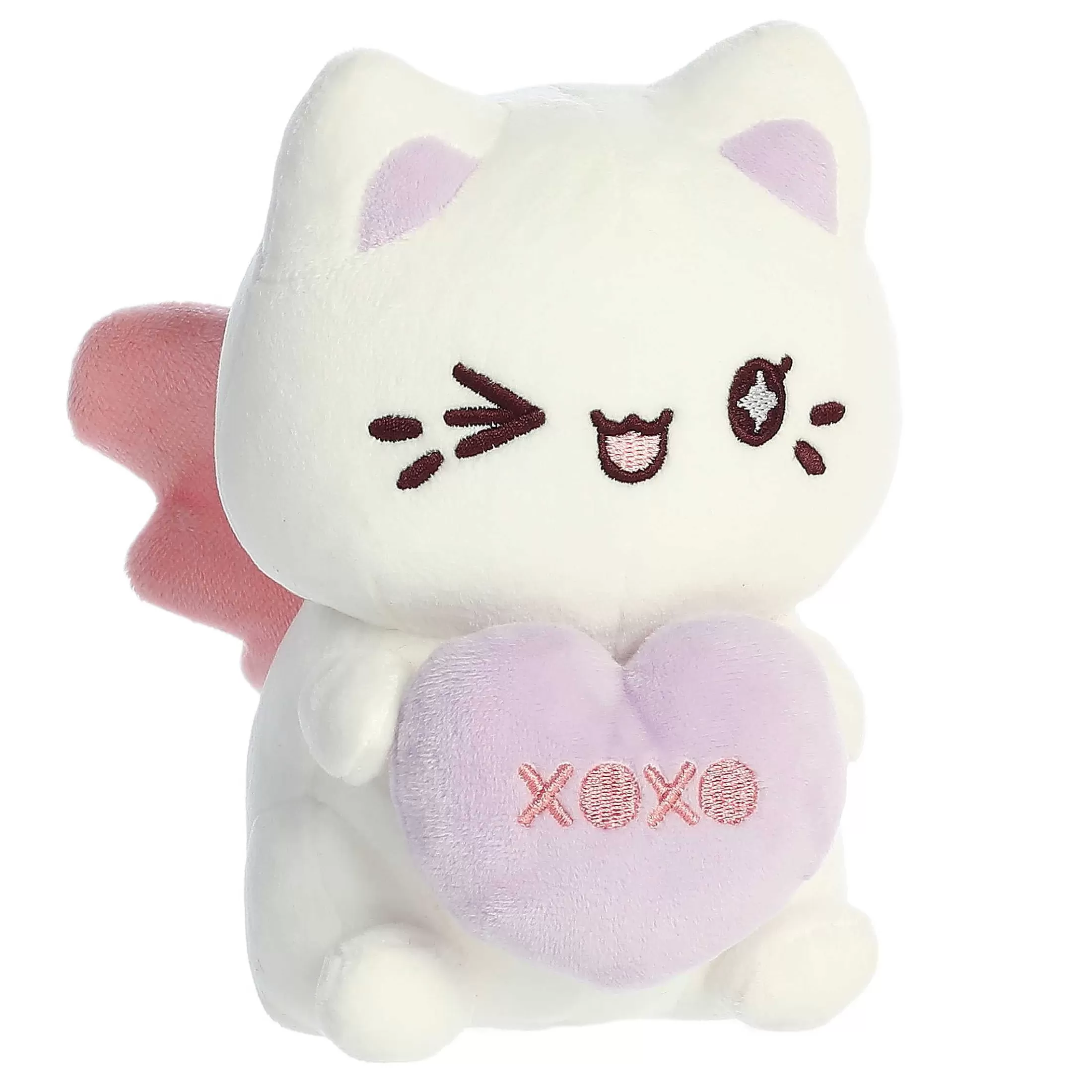 Licensed Aurora® - Tasty Peach® - 7" Candy Heart Sitting Meowchi - White