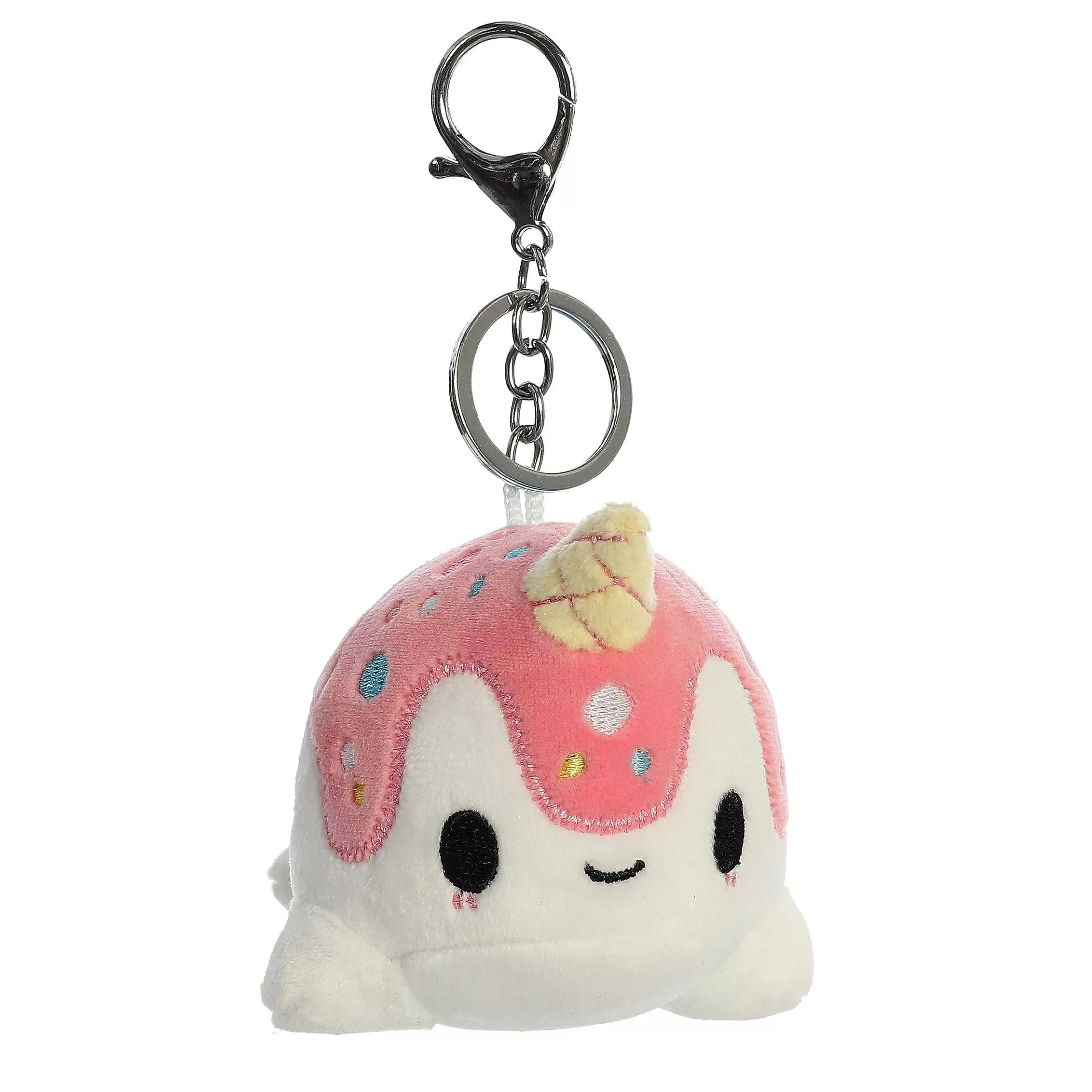 Licensed Aurora® - Tasty Peach® - 4" Vanilla-Berry Nomwhal Keychain